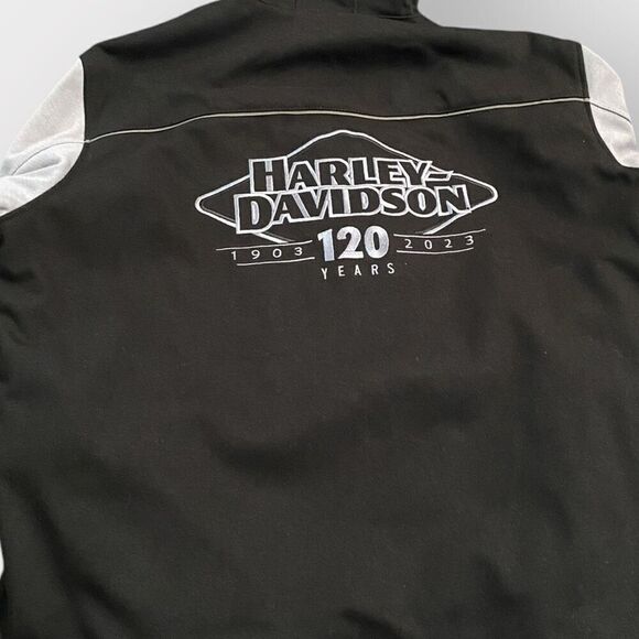 Harley Davidson 120th Anniversary Deflector Riding Jacket Black/Grey size XL New - Picture 7 of 12